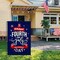 July 4th Garden Flag, Patriotic Memorial Independence Day Flag, Double Sided Yard Flag 12x18 Inch for Home Decor Outdoor Decorations (July4th-04)